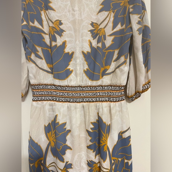 White House Black Market Dress ¾ Sleeve Smocked Waist Dress - Picture 11 of 12